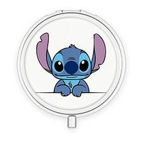 DISNEY COLLECTION Pill Case for Purse Stitch 3 Sets Water Rust Proof Small Travel Portable Daily Medicine Pill Box