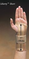 North Coast Medical Liberty Elastic Short Wrist Brace, Size: M, Left