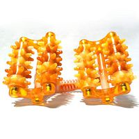 Taimot Plastic Manual Round Handle 4 Wheels Muscle Massage Roller Massager Cellulite Roller for Legs Arms Back Muscle Pain Relief and Muscle Relaxation