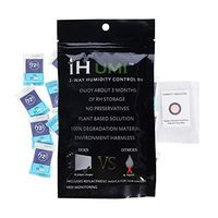 IHUMI Cigar Humidifier,72% RH Humidity Packs,2-Way Humidity Control for Herb Flower Packs,Natural Plant Fiber and Polymer Materials Based,Bio-degradable and Leak Free,1.5 Gram,20 Pack