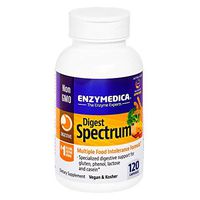 Enzymedica, Digest Spectrum, Dietary Supplement to Support Digestive Relief From Food Intolerances, Vegan, Gluten Free, Non-GMO, 120 capsules (60 servings)