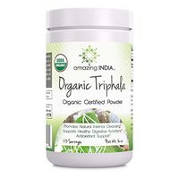 Amazing India USDA Certified Organic Triphala Powder (Non-GMO,Gluten Free) 16 oz-Raw, Vegan- Gluten-Free, Plant-Based Nutrition Supports Detoxification and Regularity, Promotes Digestive Health