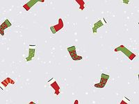 Christmas Cellophane Gift Wrap - 40" x 100' - Hanging Stockings