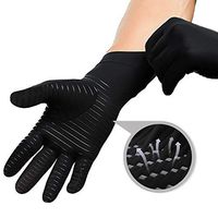 FITTOO Copper Full Finger Compression Gloves for Women and Men, Anti-Slip Arthritis Gloves for Hand Pain, Sports, Providing Warmth and Compression, Promoting Healing