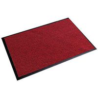Super1798 Home Striped Non-slip Water Absorption Entrance Hallway Door Mat Floor Carpet Rug Decor -Red