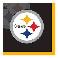 Creative Converting Officially Licensed NFL Paper Beverage Napkins, 192-Count, Pittsburgh Steelers