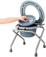 OPARYY Medical Folding Bedside Commode Adult Folding Toilet Seat Toilet Home Pregnant Women Elderly Sitting Chair