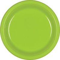 Bulk Round Plastic Plates | 50ct (7 inch, Kiwi)