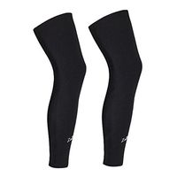 Long Compression Leg Sleeves for Women Men - Luwint Comfortable and Non-Slip UV Protection Leg Knee Brace Supports for Sports Basketball Running Cycling, Black, 1 Pair (XXL(22.8"~25.1"))