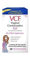 VCF Vaginal Contraceptive Gel, 1 Pack of 10 Pre-Filled Applicators