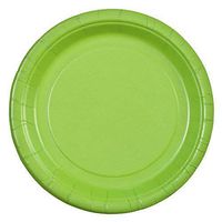 Party Dimensions 70572 24 Count Paper Plate, 7-Inch, Lime Green