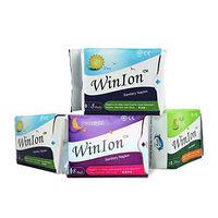 Winalite WinIon Sanitary Napkin Bundle Set 2X Day + 1x Night + 1x PantyLiner | Day Use 2 x 8 Pads, Night Use 8 Pads, PantyLiner 24 Pads | with Negative Ion Strip | Leak Guards | Double Blocking-Lines