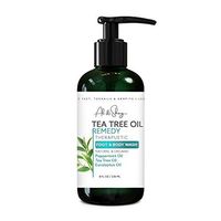 Antifungal Tea Tree Oil Foot & Body Wash - Mint Cleanser for people with Athletes Foot, Ringworm, Toenail Fungus, Jock Itch, Acne, Eczema, Odor & Itching for Healthy Feet, Skin & Nails - 8oz