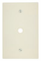 Leviton 80513-T 1-Gang .312-Inch Hole Device Telephone/Cable Wallplate, Midway Size, Light Almond