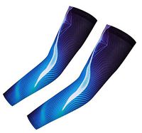 UV Protection Cooling Arm Sleeves Sports Compression Sleeves for Cycling, Running, Basketball, Football Outdoor … (L)