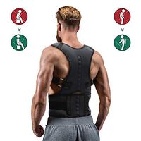 Slimerence Back Brace Posture Corrector, Adjustable Support Belt Improves Posture and Provides Lumbar Back Brace Lower, Upright Go Posture for Men and Women