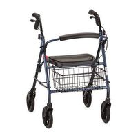 Mack Heavy Duty Rolling Walker Blue