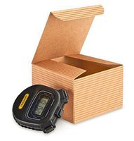 10 pk A1BakerySupplies® Preimer High Quality Kraft Pinstripe Brown Treat Gift Boxes (3 in X 3 in X 2 in 10 pk)