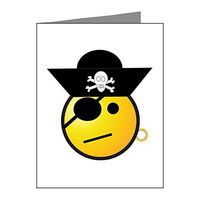 Note Cards (20 Pack) Smiley Face Pirate