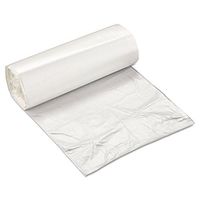 Inteplast EC2424N High-Density Can Liner, 24 x 24, 10gal, 5mic, Clear, 50/Roll, 20 Rolls/Carton