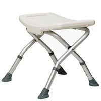 G-LYDYSYLX Shower Bath Chair Stool Foldable Bathroom Anti-Slip Foot Pad Stool Height Three Gears Adjustable for Different Heights