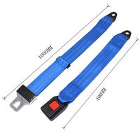 XDFS Car Two&Point Simple Seat Belts Entertainment Facility Insurance Life Red Orange Blue (Color : Blue)