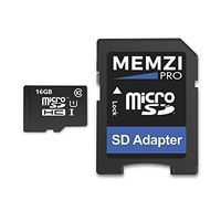 MEMZI PRO 16GB Class 10 90MB/s Micro SDHC Memory Card with SD Adapter for ZTE Blade A, V or S Series Cell Phones