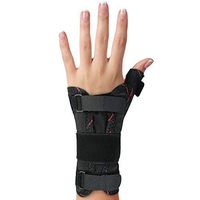 ORTONYX Thumb Immobilizer Brace Spica Thumb Support Splint Support - Arthritis, Pain, Sprains, Strains, Carpal Tunnel & Trigger Thumb Immobilizer - Wrist Strap - Left Hand/S-M