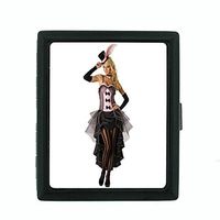 Perfection In Style Metal Cigarette Case Vintage Saloon Ladies Design 007
