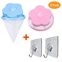 MerryBIY Reusable Washing Machine Floating Lint Mesh Bag Hair Filter Net Pouch Portable Washer Lint & Hair Catcher, Washing Machine Lint Trap