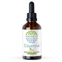 Cayenne B120 Alcohol-Free Herbal Extract Tincture, Super-Concentrated Organic (Capsicum annuum) 4 fl oz