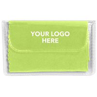 HiTouch Business Services #6242 Microfiber Cleaning Cloth in Case - 125 Qty - $0.78 EA - Promotional Product/Custom/Your Logo/Low Minimums, Lime Green