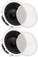 Theater Solutions TS80A in Ceiling 8" Angled Speakers Home Theater Surround 2 Speaker Set