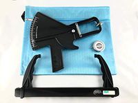 AnthroFlex Pro Anthropometry Kit with Slim Guide Skinfold Caliper, Lufkin W606PM Anthropometric Tape Measure, AvaNutri Small Bone Anthropometer, Manual for Measuring Body Fat Percentage (Black)