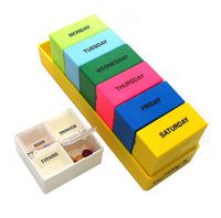 Deep Weekly 4 Compartments Per Day Pill Organizer