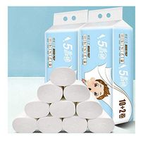 12 Rolls Ultra Gentle Toilet Paper,Extra Soft Bath Tissue Paper, 5 Ply White Toilet Paper,Recycled Envir Toilet Paper,Soft Strong Highly Absorbent Hand Towels (12 Rolls)