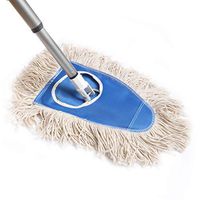 Fuller Brush Dry Mop - Commercial Floor Dusting & Mopping Cleaner w/ Extension Handle & Washable Head For Drying & Dusting Kitchen & Bathroom Floors