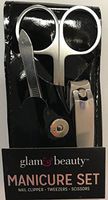 Manicure Set Nail Clipper Tweezers ans Scissors (Black)