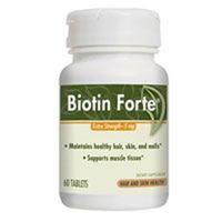 Nature's Way Biotin Forte 5 Milligrams Without Zinc 60 Tablets. Pack of 4 bottles