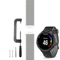C2D JOY Compatible with Garmin Forerunner 235 Band Replacement (Pins and Pin Removal Tool) Sport Mesh Strap Also for FR220/230/620/630/735XT Accessories Nylon Weave Watchband - 13#, L/6.0-9.2 in.