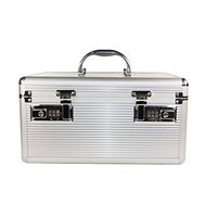 GMS Group Medical Supply, LLC Medication Lock Box Locking Pill Box by VitaVault, Silver, Large