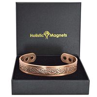 Holistic Magnets® Viking Bracelet Mens Solid Copper Magnetic Bracelet Joint Wrist Pain Relief Therapeutic Stylish Healing Bangle Gift Boxed (VC)-Viking (M: Wrist 6.5-7.5 inch)