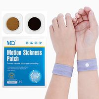 MQ 28ct Sea Sickness Patches with 2 Pairs of Anti-Nausea Wristbands - Relieves Nausea, Dizziness & Vomiting from Motion Sickness, Fast Acting and No Side Effects