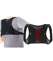 Starmace New Women’s Upper Shoulder Posture Alignment Corrector Back Straightener Adjustable Strap (L/XL, Black)