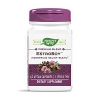 Nature's Way EstroSoy Menopause Relief Blend Black Cohosh Extract Fermented Soy, 60 Vcaps