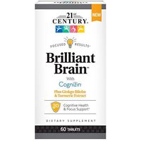 21st Century Brilliant Brain Supplements, 60Count