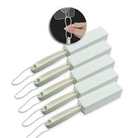 CasaEsupplies Pumice Stone Toilet Bowl Cleaner with Long Handle for Hard Water Stains Cleaning, Works Great and Easy to use for Ring Remover, Bathroom Scrubber 5 Sticks,5 String &1 Hook