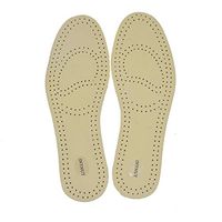 Magic Absorbent Ultra Thin Cowhide Leather Insoles with Breathable Activated Carbon Bottom (11-12)