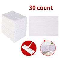 CLEANHOME Sweeper Dry Mop Refills Disposable Dusting Cloths,Hardwood Floor Cleaning Mop Pad for Kitchen, Drawing Room,30Count,12.9 * 8.9in