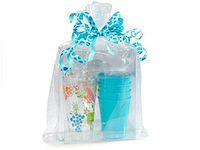 Clear Cellophane Bags Basket Bags Cello Gift Bags Gusset Style Bag 12 in. X 4 in X 20 in. 10 Pack